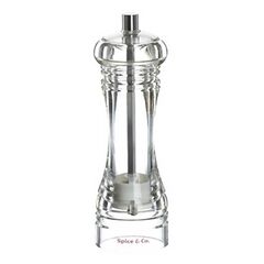Мельница для соли и перца h 16 см, акрил, прозрачная, серия SPICE & CO, Bisetti