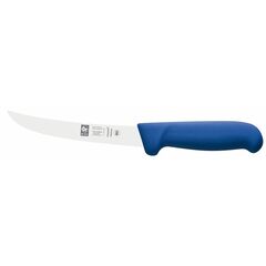 Нож обвалочный 150/280 мм, изогнутый, синий, серия SAFE, Icel