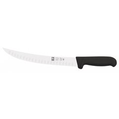 Нож обвалочный с бороздками 200/330 мм, изогнутый, черный, серия SAFE, Icel