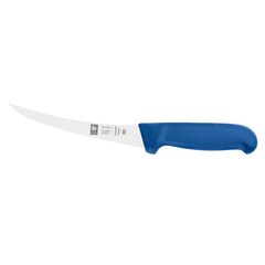Нож обвалочный 150/290 мм, изогнутый, гибкое лезвие, синий, серия SAFE, Icel