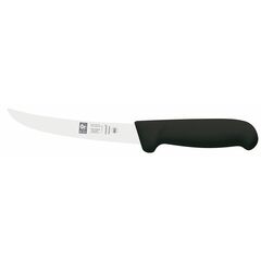 Нож обвалочный 150/280 мм, изогнутый, черный, серия SAFE, Icel