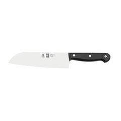 Нож японский Santoku 180/300 мм, черный, серия TECHNIC, Icel