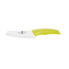 Нож японский Santoku с бороздками 140/260 мм, салатовый, серия I-TECH, Icel