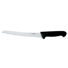 Нож хлебный 25 см, черная пластиковая ручка, серия PRO-Line, P.L. Proff Cuisine