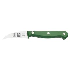 Нож для чистки овощей 60/170 мм, изогнутый, зеленый, серия TECHNIC , Icel