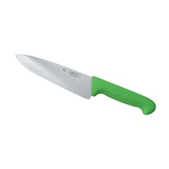 Шеф-нож 25 см, зеленая пластиковая ручка, серия PRO-Line, P.L. Proff Cuisine