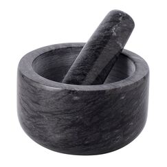 Ступка Marm, 12,7х7,6 см, черный мрамор, Liberty Jones
