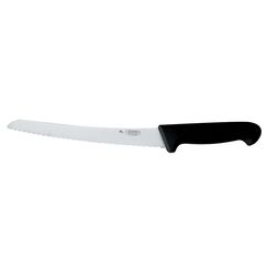 Нож хлебный 25 см, черная пластиковая ручка, серия PRO-Line, P.L. Proff Cuisine