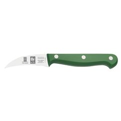 Нож для чистки овощей 60/170 мм, изогнутый, зеленый, серия TECHNIC , Icel