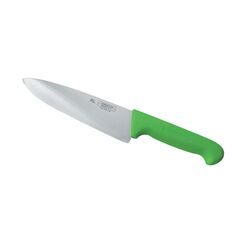 Шеф-нож 25 см, зеленая пластиковая ручка, серия PRO-Line, P.L. Proff Cuisine
