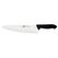 Нож-шеф поварской с бороздками 260/400 мм, черная антибактериальная ручка, серия HoReCa, Icel