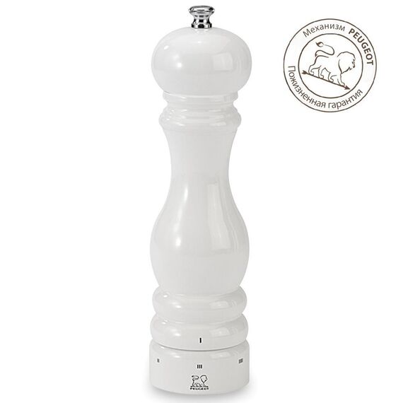 Мельница для соли 22 см, дерево, белый лакированный, PARIS SELECT PEUGEOT, Франция