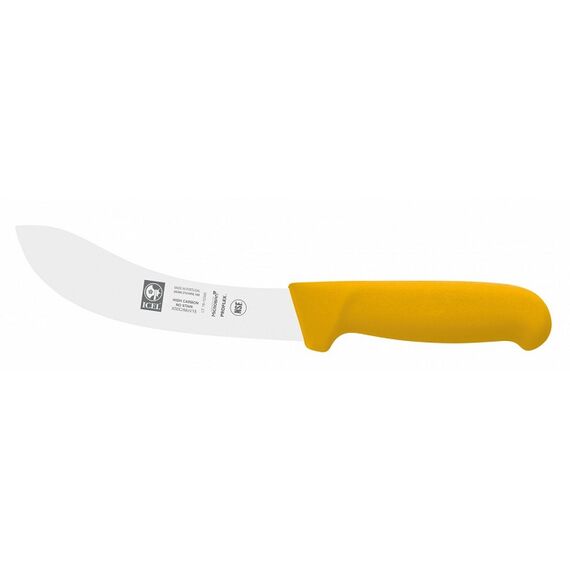 Нож для снятия кожи 160/290 мм, изогнутый, желтый, серия SAFE, Icel