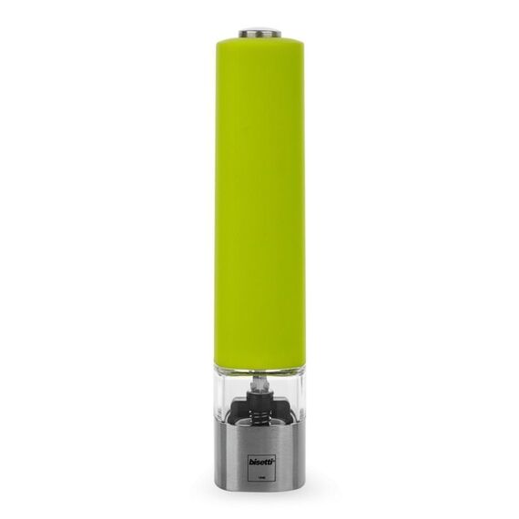 Мельница электрическая для перца h 20 см, цвет салатовый, серия ELECTRIC, Bisetti