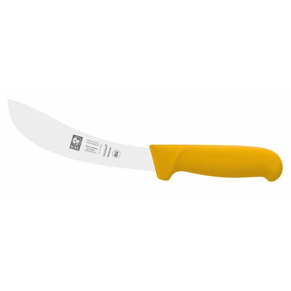 Нож для снятия кожи 150/285 мм, изогнутый, желтый, серия SAFE, Icel