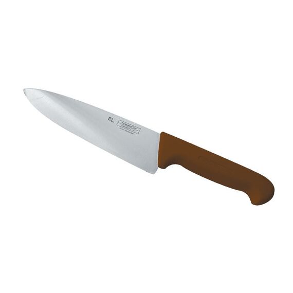 Шеф-нож 20 см, коричневая пластиковая ручка, серия PRO-Line, P.L. Proff Cuisine